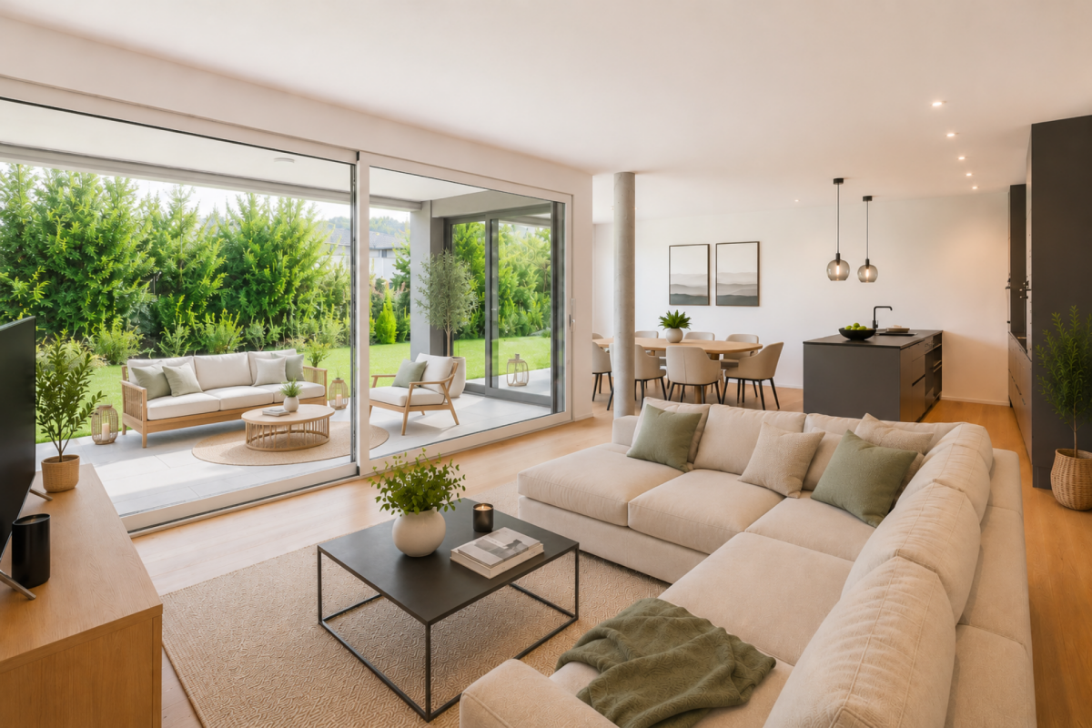 Read more about the article 4.5 Gartenwohnung mit Blick auf die Aare